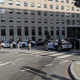Police cutting off an intersection near the White House on June 2, 2020.
